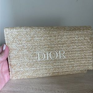 Dior Raffia Pouch